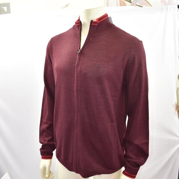 CALVIN KLEIN MENS EUROPEAN YARN SWEATER ‎ LG NEW WI - Picture 1 of 8